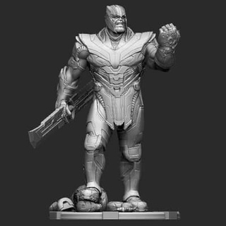 Thanos jogo estatuetas 3d impressão modelo doer amanhecer 3d print model - Mito3D