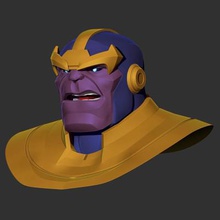 thanos marvel contest champions print ready 3d model fictional supervillain appearing american comic books published comicsi have divided individual parts make easy printing - obj stl files printing- zbrush original you customize like version 10 we hope receive support our dear customersthanks so much viewing my 3d print model - Mito3D