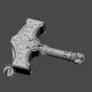 thors hammer mjolnir god war - 3d print model 3dprintstorestl 3d print model - Mito3D