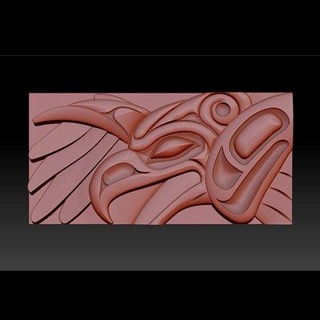 thunderbird carved panel dang nhat tan 3d print model - Mito3D