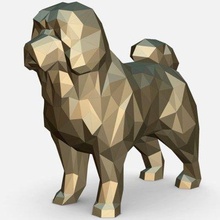 Tibétain mastiff impression prêt 3d modèle lowpoly 3d print model - Mito3D
