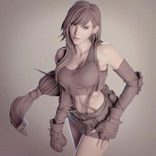 Tifa final fantezi heykel 3d Yazdır model cheriloyet 3d print model - Mito3D