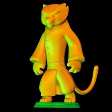 tigresse kung fu Panda 3 impression prêt 3d modèle jouets idiots 3d print model - Mito3D
