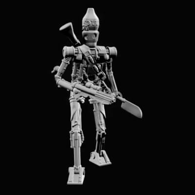 tin man bounty hunter - 3d print model 3dprintingdesigner 3D print model - Mito3D