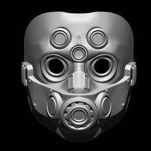 titan Herbst 2 Pilot sci fi Maske drucken bereit 3d Modell 3d print model - Mito3D