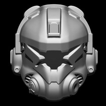 queda Titan piloto capacete impressão pronto 3d modelo 3d print model - Mito3D