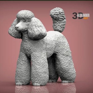 toy poodle 3d print model alexander3dart 3d print model - Mito3D