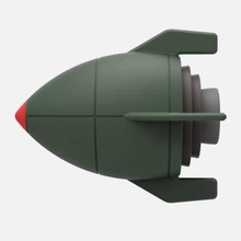 juguete cohete gratis impresión Listo 3d modelo 3d print model - Mito3D