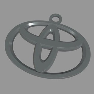 Toyota chave anel 3d impressão modelo viperjr3d 3d print model - Mito3D