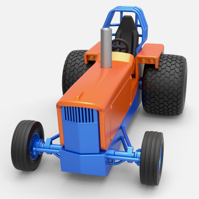 tractor dragster concept 1 25 - 3d print model cosplayitemsrock 3D print model - Mito3D