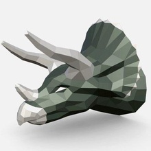 triceratops head - print ready 3d model lowpoly 3d print model - Mito3D