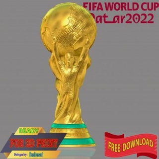trophy - fifa world cup free print ready 3d model bon art 3d print model - Mito3D