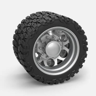 camion roue 1 25 3d impression modèle cosplayitemsrock 3d print model - Mito3D