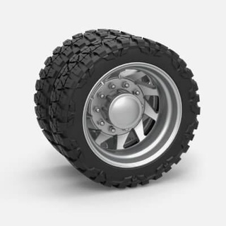 truck wheel 1 25 - 3d print model cosplayitemsrock 3d print model - Mito3D