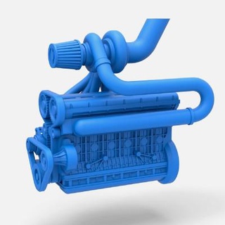 turbo engine 1 25 - 3d print model cosplayitemsrock 3d print model - Mito3D