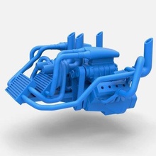 twin engine v8 125 Yazdır hazır 3d model Cosplayitemsrock 3d print model - Mito3D
