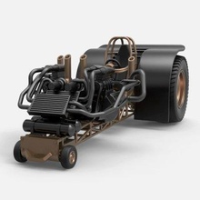 twin-engined pulling tractor 125 - print ready 3d model cosplayitemsrock 3d print model - Mito3D