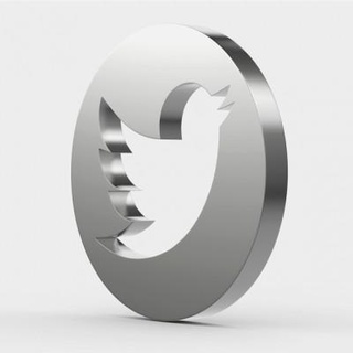 twitter logo 3d Stampa modello logoman 3d print model - Mito3D