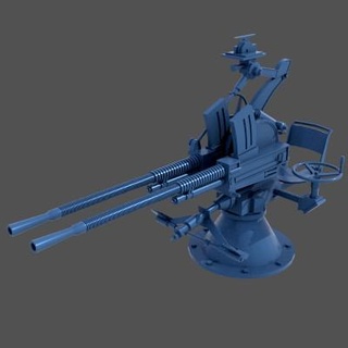 tipo 93 shiki gemelo pistola 1 100 escala carlo cestra 3d print model - Mito3D