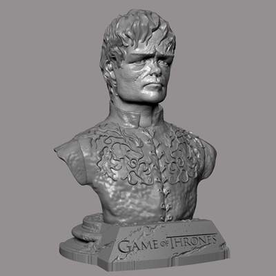 tyrion lannister bust print ready 3d model statuette interior decoration fans series game thrones 3D print model - Mito3D