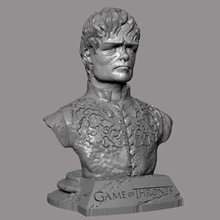 tyrion lannister busto pronti per la stampa del modello 3d statuetta di decorazione interni i fan della serie gioco troni 3d print model - Mito3D