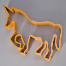 unicorn cookie cutter - free print ready 3d model dape 3d print model - Mito3D