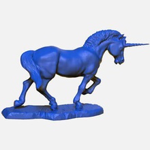 Einhorn-Skulptur druckfertige 3d Modell 6 unicorn gemeißelt tim barry 3d print model - Mito3D