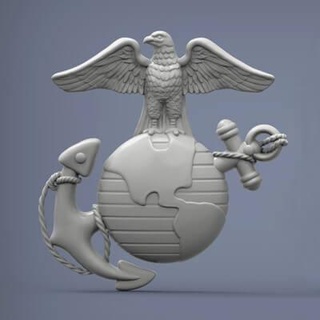 us marine corps globe anchor insignia 3d print model alexander3dart 3d print model - Mito3D
