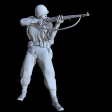 2 Dünya Savaşı yazdırılabilir yazdırma hazır 3d model asker bize garand modeli 3d print model - Mito3D
