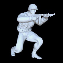 us soldier ww2 printable print ready 3d model thompson gun 3d print model - Mito3D