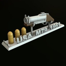 Etats Unis 40mm grenade lanceur m79 scié impression prêt 3d modèle 3d print model - Mito3D