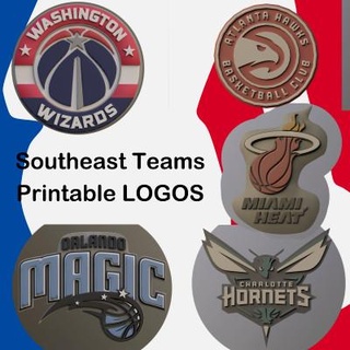 usa southeast basketball teams printable logos - 3d print model danyelon 3d print model - Mito3D