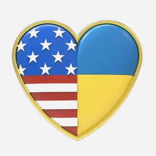 EUA Ucrânia coração distintivo 3dsldworks 3d print model - Mito3D