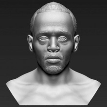 usain bolt bust print ready 3d model here printing current size 5 cm height but you free scale itzip file contains obj stlthe created zbrush 3d print model - Mito3D