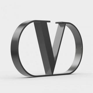 Valentino logo 3d impression modèle logoman 3d print model - Mito3D