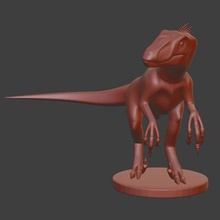 velociraptor baskı 3d model hazır versiyonunu 3dvelociraptorfile 2 3d print model - Mito3D