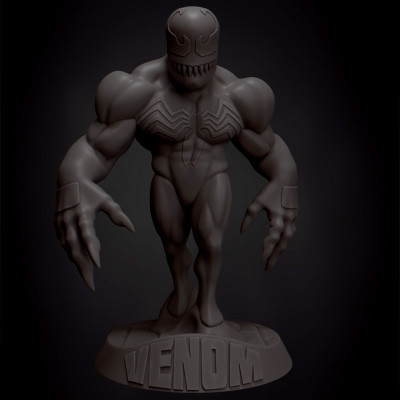 venom chibi - 3d print model rfcoomp 3D print model - Mito3D