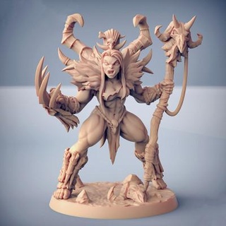 vesdra shaman - lady orc 3d print model 3dmodeldesigner 3d print model - Mito3D