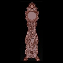 victoriano tallado roble alto caso funda reloj impresión Listo 3d modelo 3d print model - Mito3D