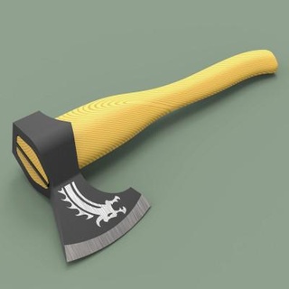 viking axe 3dsldworks 3d print model - Mito3D