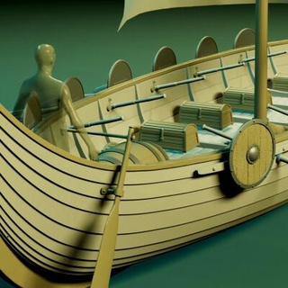 viking marchande bateau 3d impression modèle Chaschyn 3d print model - Mito3D