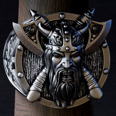 vikingo guerrero anillo tahmaz 3D print model - Mito3D