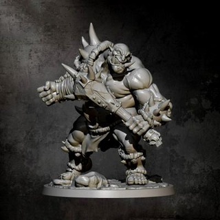 villain orc warrior figure - 3d print model 3dmodeldesigner 3d print model - Mito3D