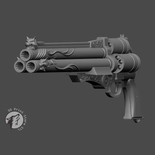 Vincent enamorado cerbero pistola final fantasía 3d impresión modelo 3dprintstorestl 3d print model - Mito3D