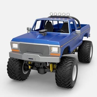 vintage monster truck 1 25 - 3d print model cosplayitemsrock 3d print model - Mito3D