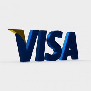 Visa Logo 3d drucken Modell Logomann 3d print model - Mito3D