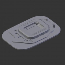 vodofone arena inonu estádio impressão pronto 3d modelo 3d print model - Mito3D