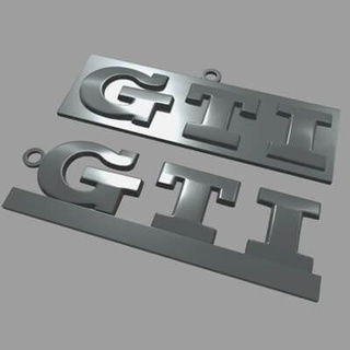 volkswagen gti key ring chain - 3d print model viperjr3d 3d print model - Mito3D