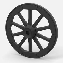 wagon wheel print ready 3d model 3d print model - Mito3D