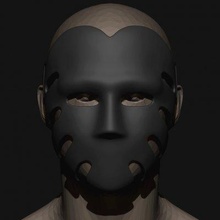 camarero no29 calamar juego máscara impresión Listo 3d modelo blackstar90 3d print model - Mito3D